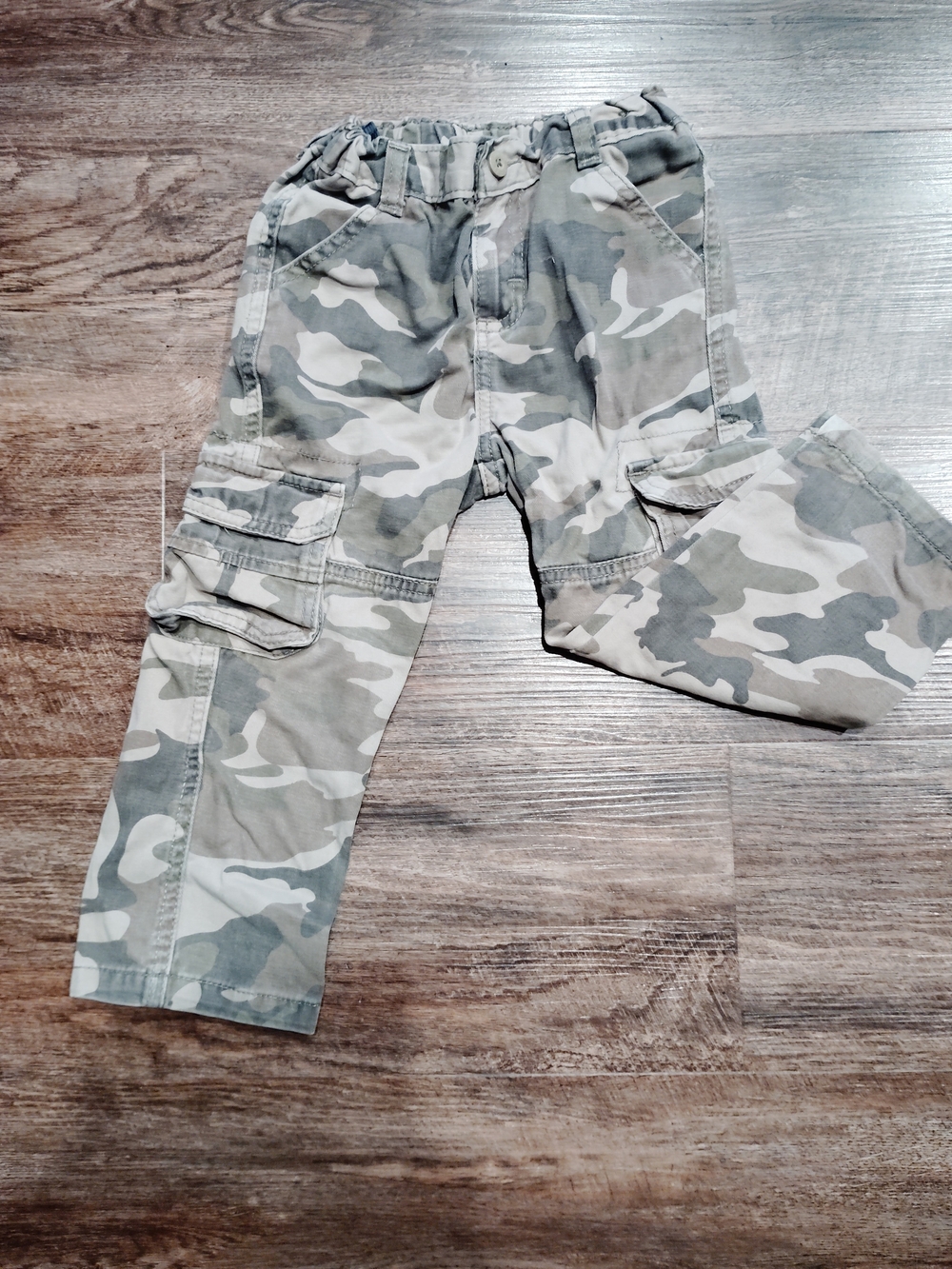 Wrangler Boys Green Camo Cargo Pants